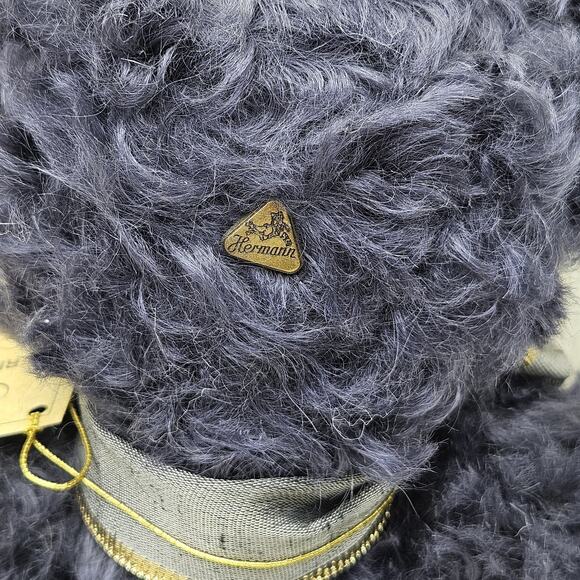 Vintage Hermann Annual Bear 1997 Golden Blue Mohair Teddy Made in Germany Plush - Picture 9 of 15